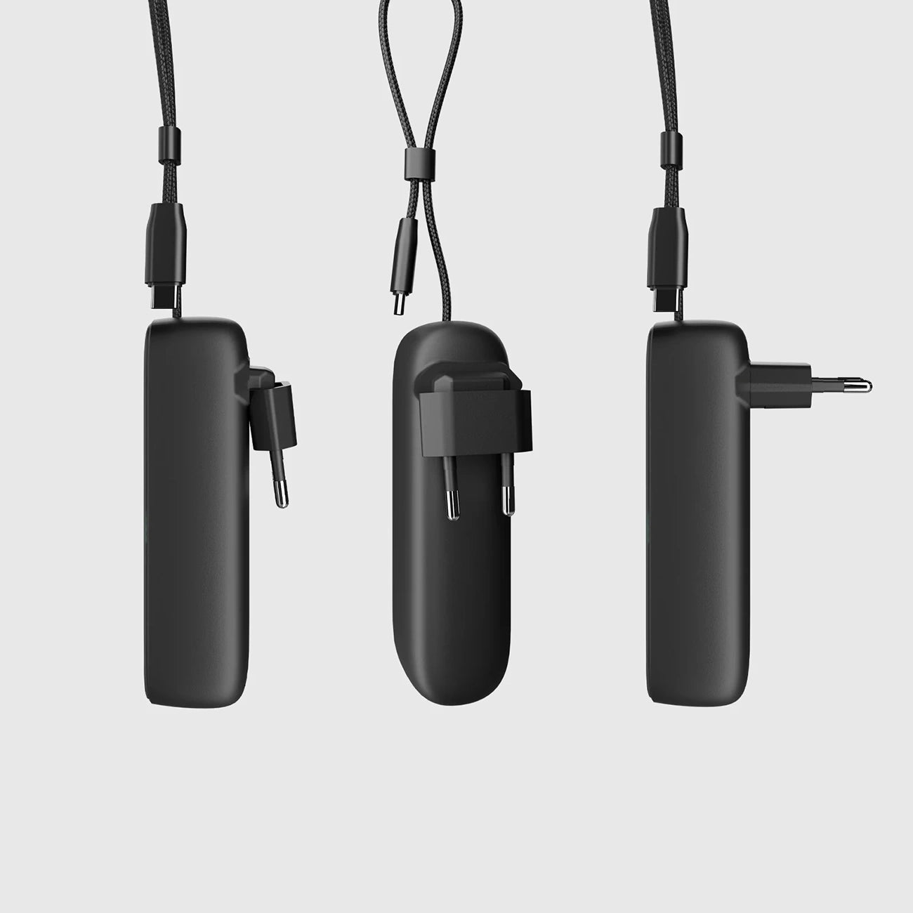 SBS Hybrid PD 20W 5000mAh Power Bank with Built-in Cable and Foldable Plug - Black_5