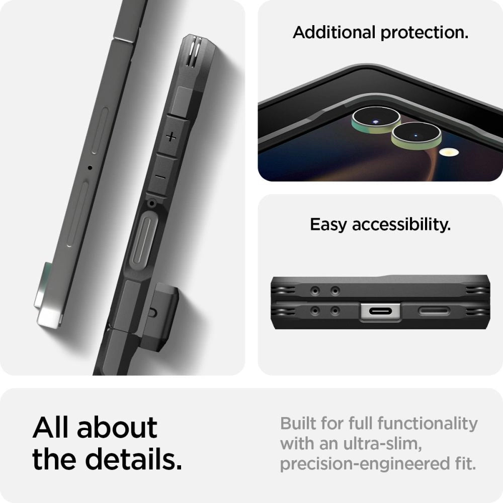 Spigen Tough Armor Pro Mag MagSafe Case for Samsung Galaxy Z Flip 7 - Black_24