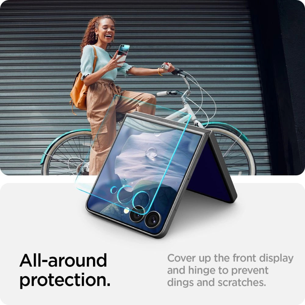 Spigen Glas.TR EZ Fit HD Tempered Glass Screen Protector for Samsung Galaxy Z Flip 7 - Transparent_11