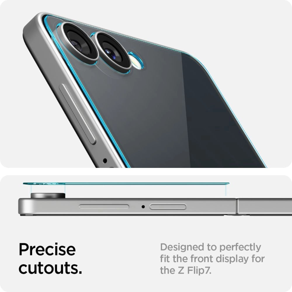 Spigen Glas.TR EZ Fit HD Tempered Glass Screen Protector for Samsung Galaxy Z Flip 7 - Transparent_12