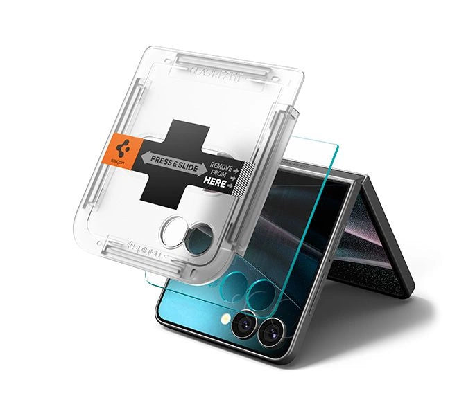 Spigen Glas.TR EZ Fit HD Tempered Glass Screen Protector for Samsung Galaxy Z Flip 7 - Transparent_1