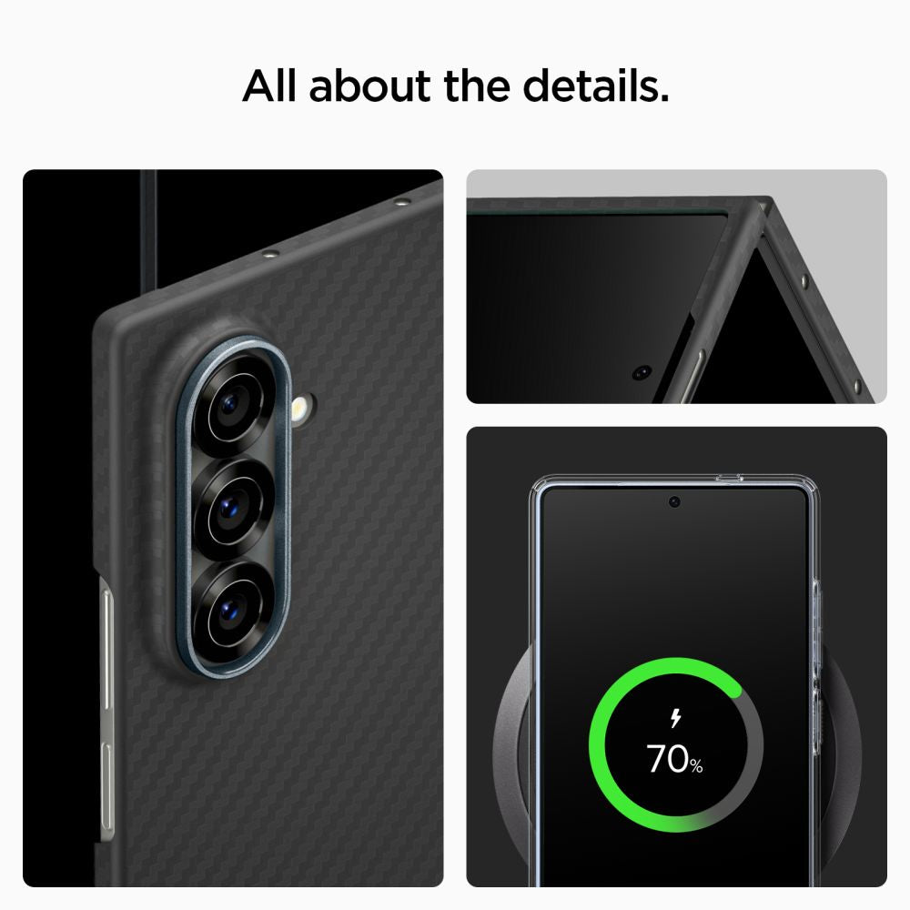 Spigen AirSkin Aramid Case for Samsung Galaxy Z Fold 7 - Black_5