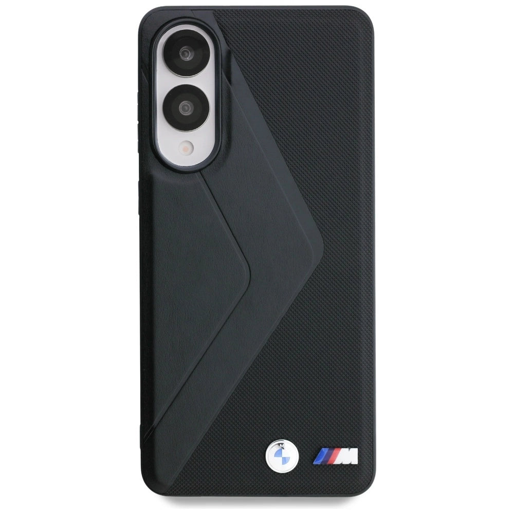 BMW Leather Oversized Stripes MagSafe case for Samsung Galaxy S25 Edge - black_2