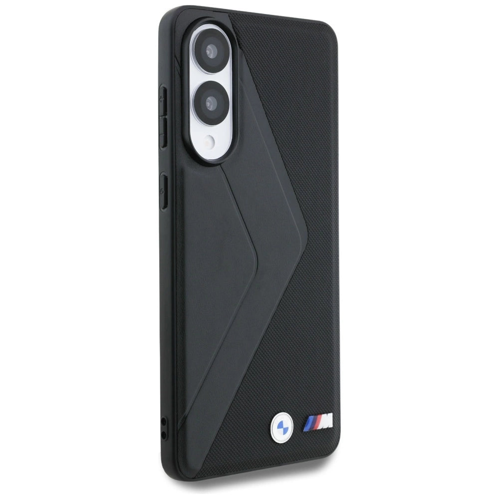 BMW Leather Oversized Stripes MagSafe case for Samsung Galaxy S25 Edge - black_3
