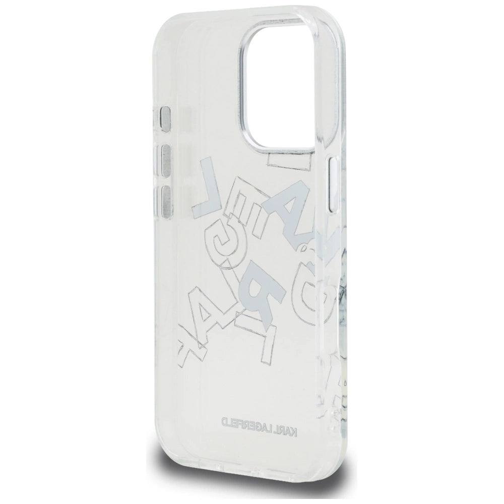 Karl Lagerfeld IML Sketched Graphic Case for iPhone 16 Pro Max - Clear_6