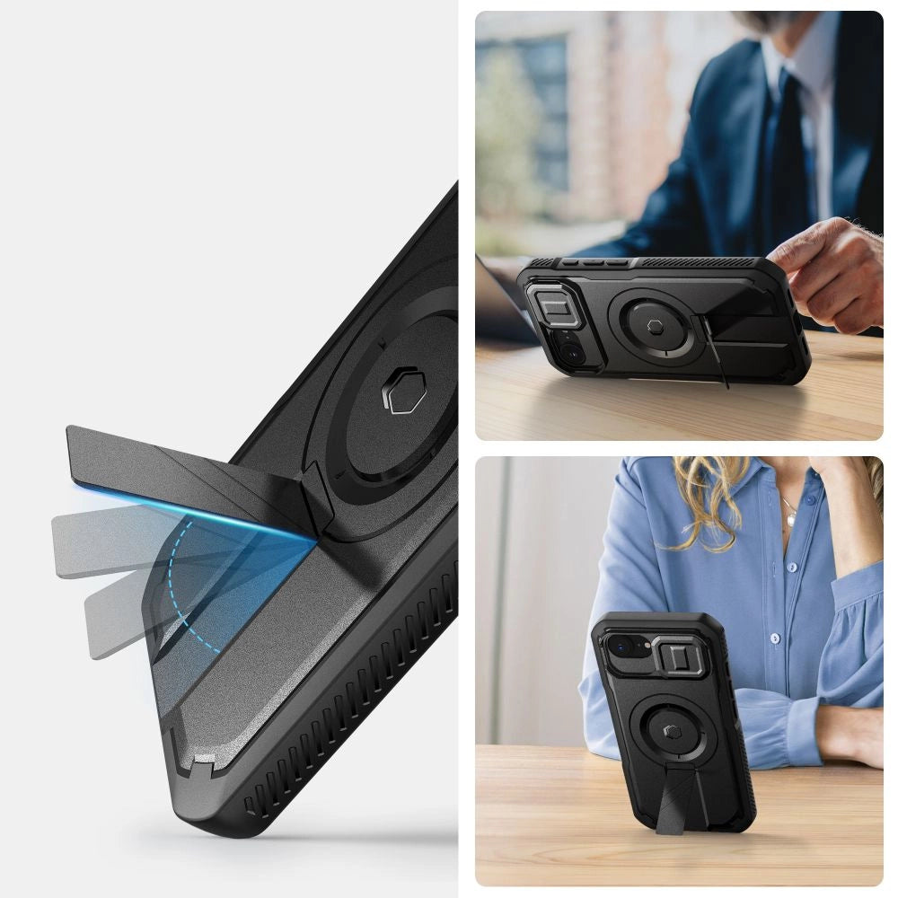 Tech-Protect Kevlar Magsafe Case for iPhone 16e - Black_2
