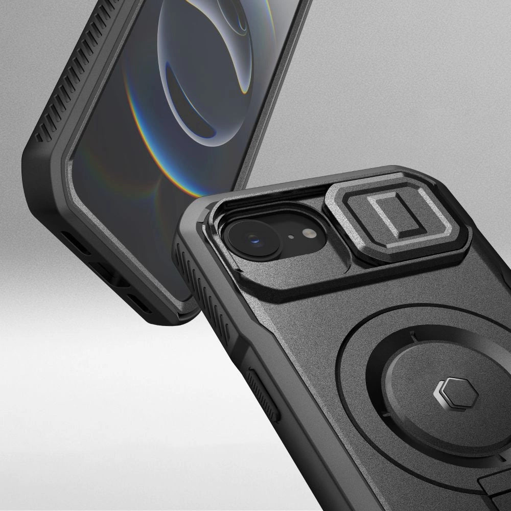 Tech-Protect Kevlar Magsafe Case for iPhone 16e - Black_3