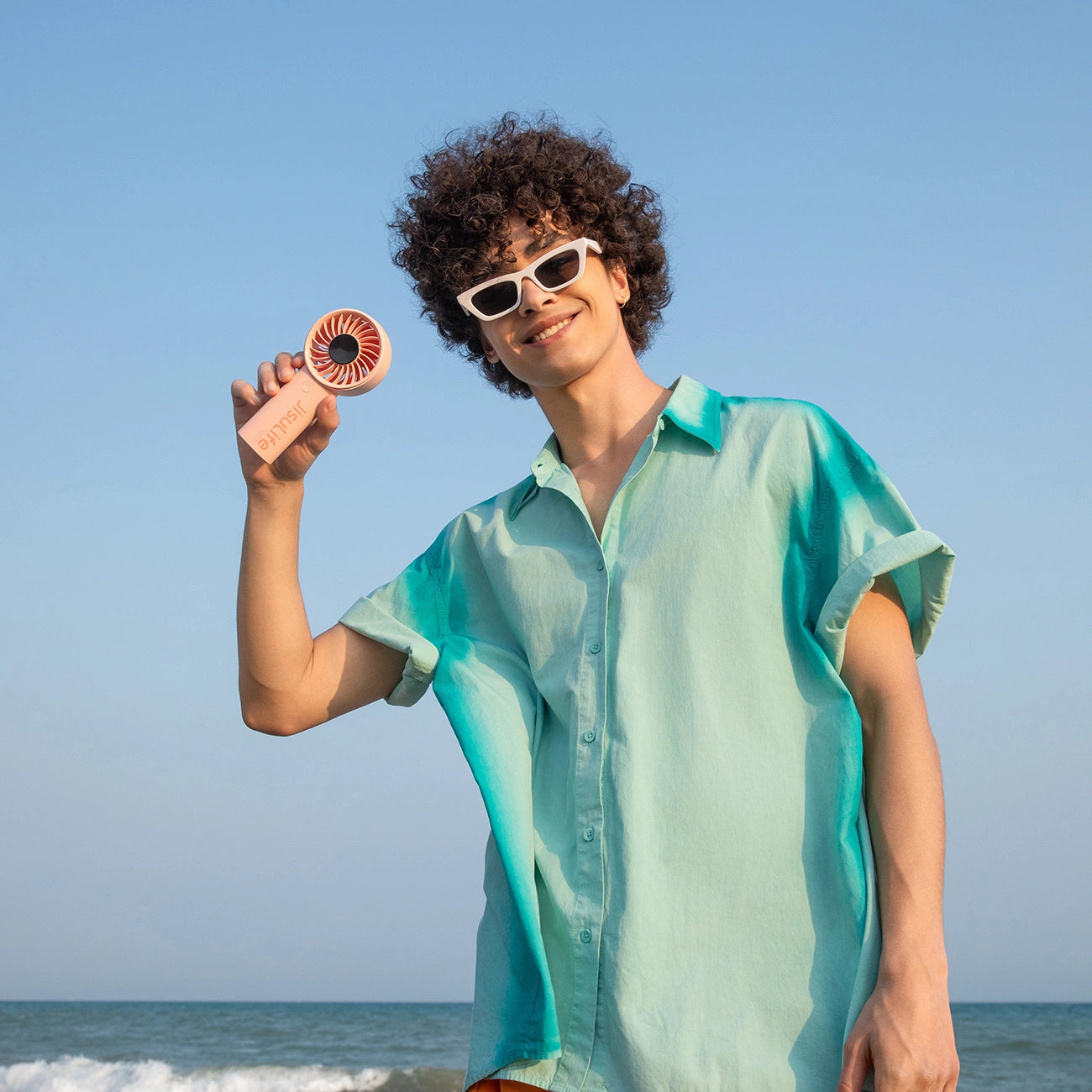 Jisulife Handheld Fan Life4 3600mAh Portable USB Fan - Pink_10