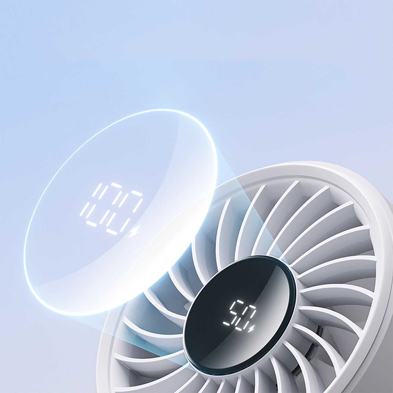 Jisulife Handheld Fan Life7 3600mAh Portable USB Fan - Gray_12