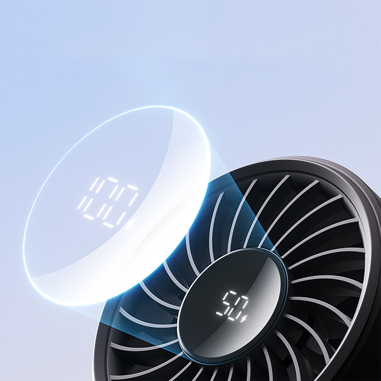 Jisulife Handheld Fan Life7 3600mAh Portable USB Fan - Black_4