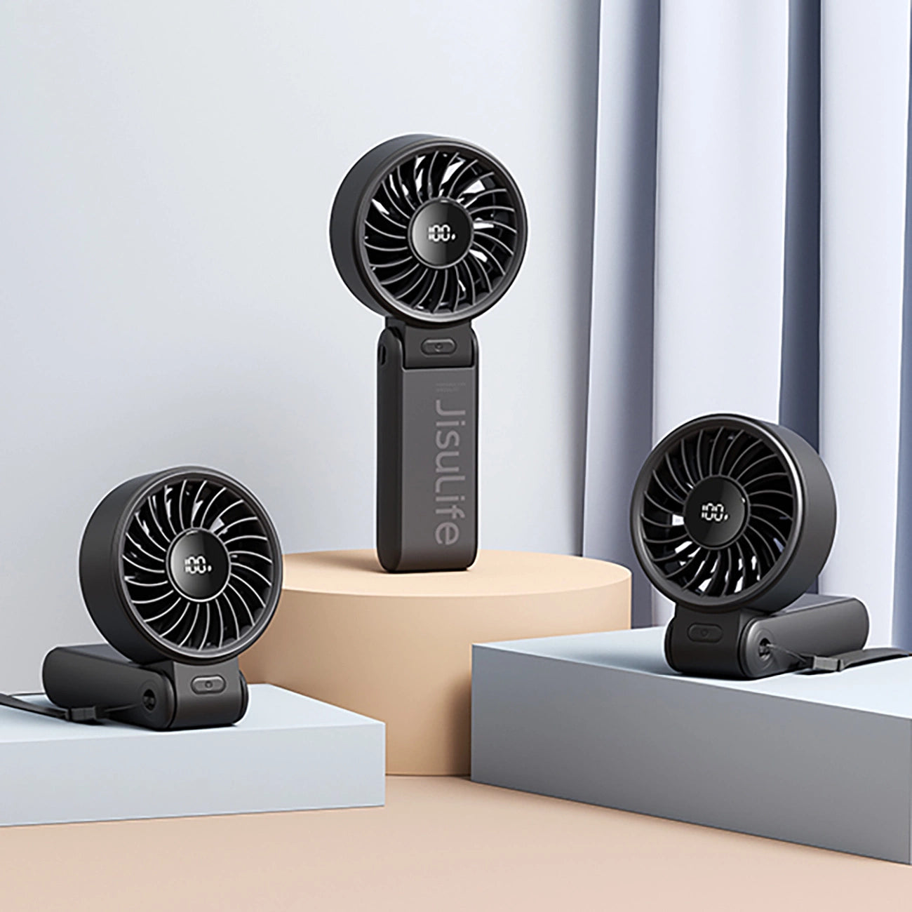 Jisulife Handheld Fan Life7 3600mAh Portable USB Fan - Black_7