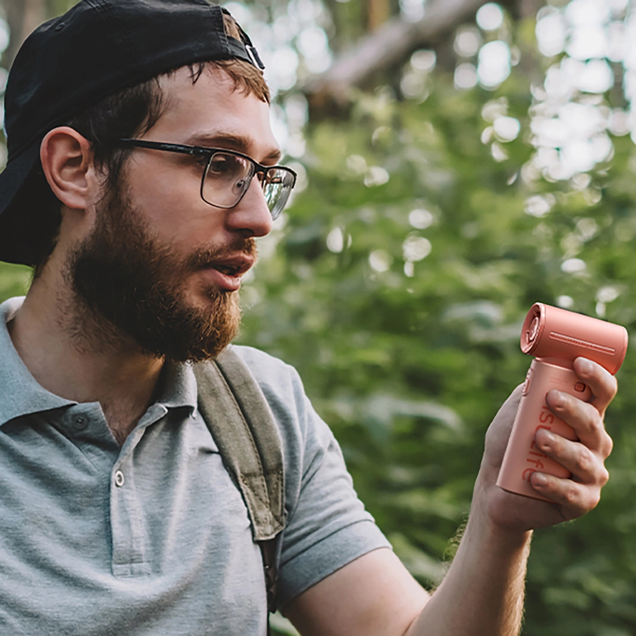 Jisulife Handheld Fan Life9 3600mAh Portable USB Fan - Pink_10