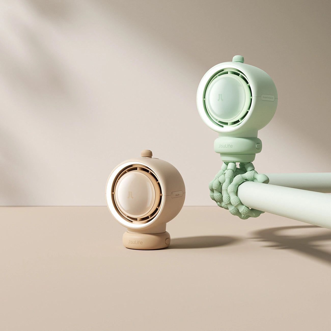 Jisulife Stroller Fan Life2S 5000mAh with Flexible Legs, Desk, Stroller, Filter - Green_8