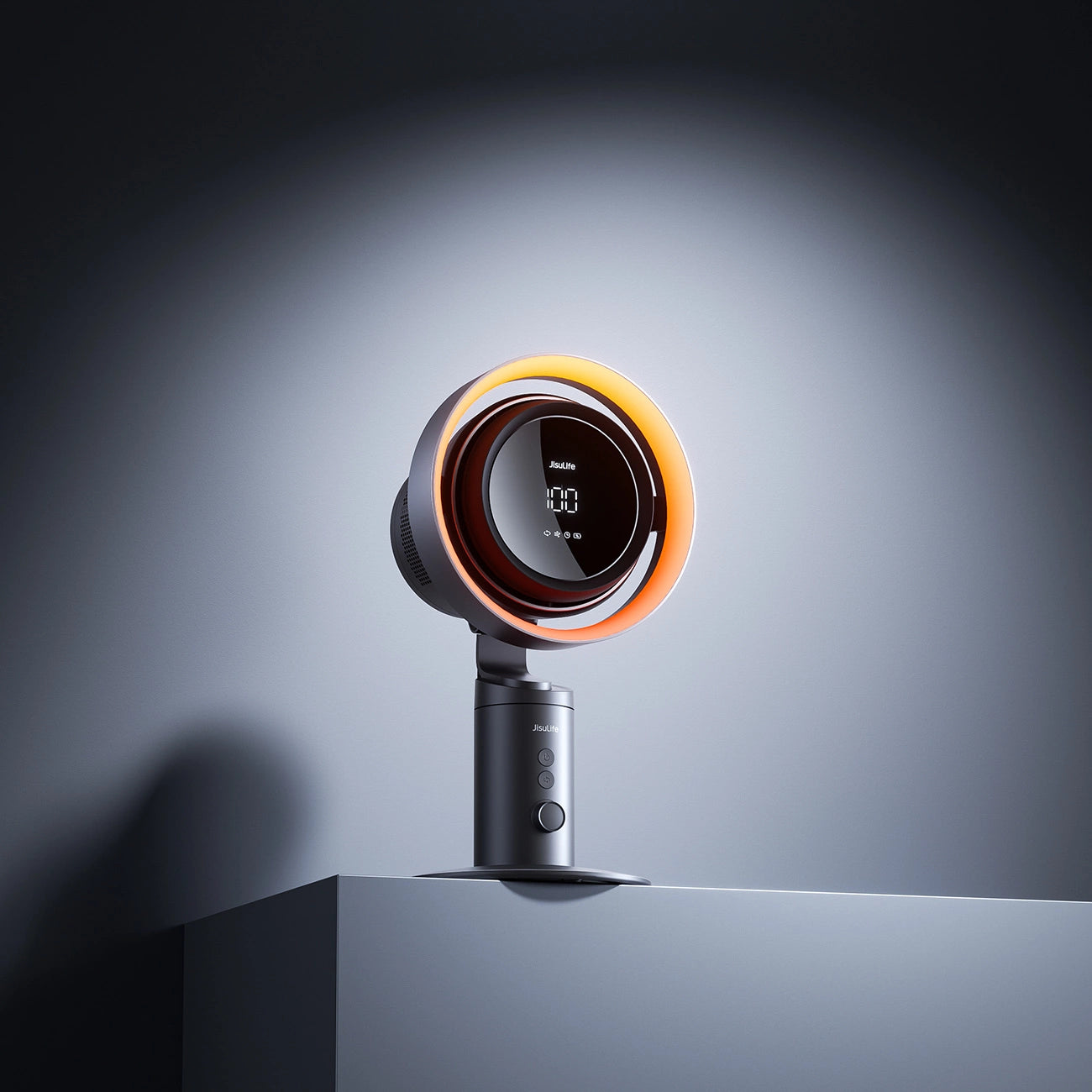 Jisulife Table Fan Pro3 10000mAh Desktop Turbine Fan with Filter - Dark Gray_12