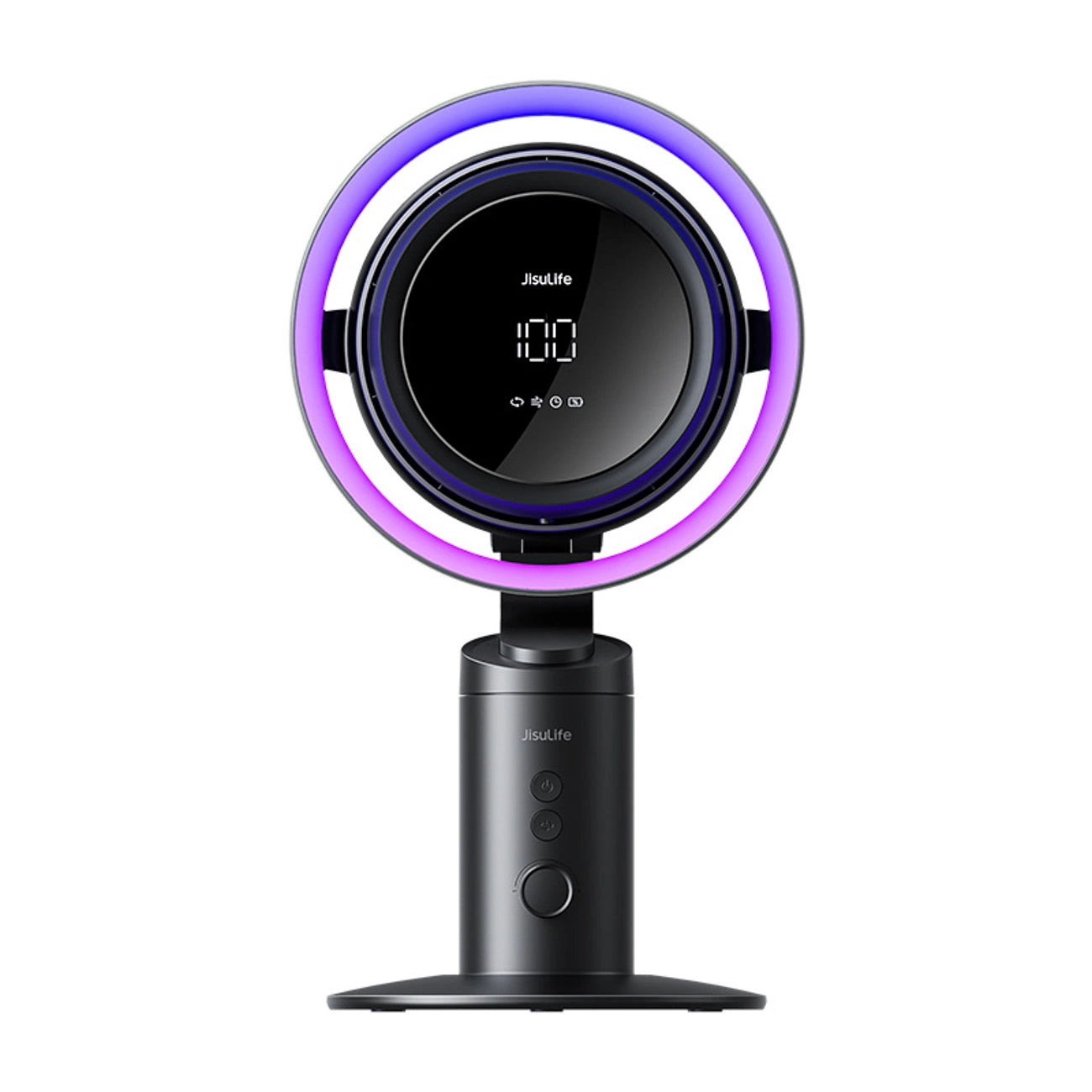 Jisulife Table Fan Pro3 10000mAh Desktop Turbine Fan with Filter - Dark Gray_1