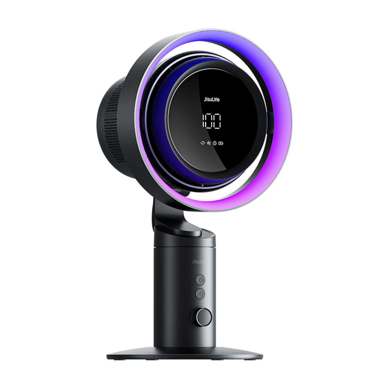 Jisulife Table Fan Pro3 10000mAh Desktop Turbine Fan with Filter - Dark Gray_2