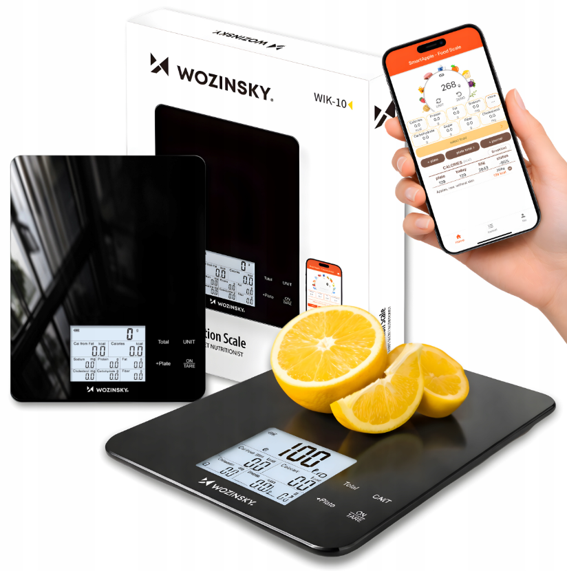 Wozinsky WIK-10 Smart Kitchen Scale with Digital Display, Bluetooth App - Black_7