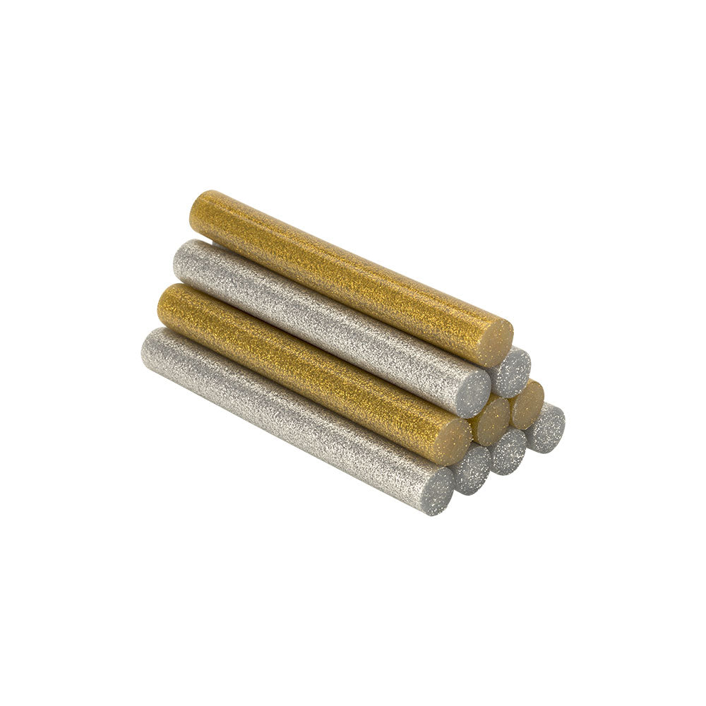 Tubos de cola decoração e hobby ø12x95mm purpurina dourado+prateado 430206 salki_0