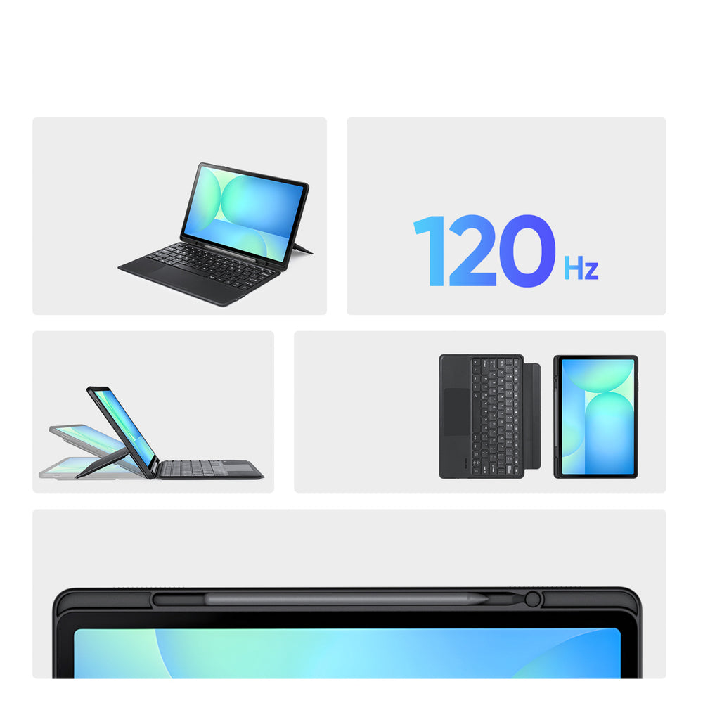 Etui z klawiaturą Dux Ducis (DK series) na Samsung Tab S10 FE+ (Plus) z podświetleniem - czarna_3