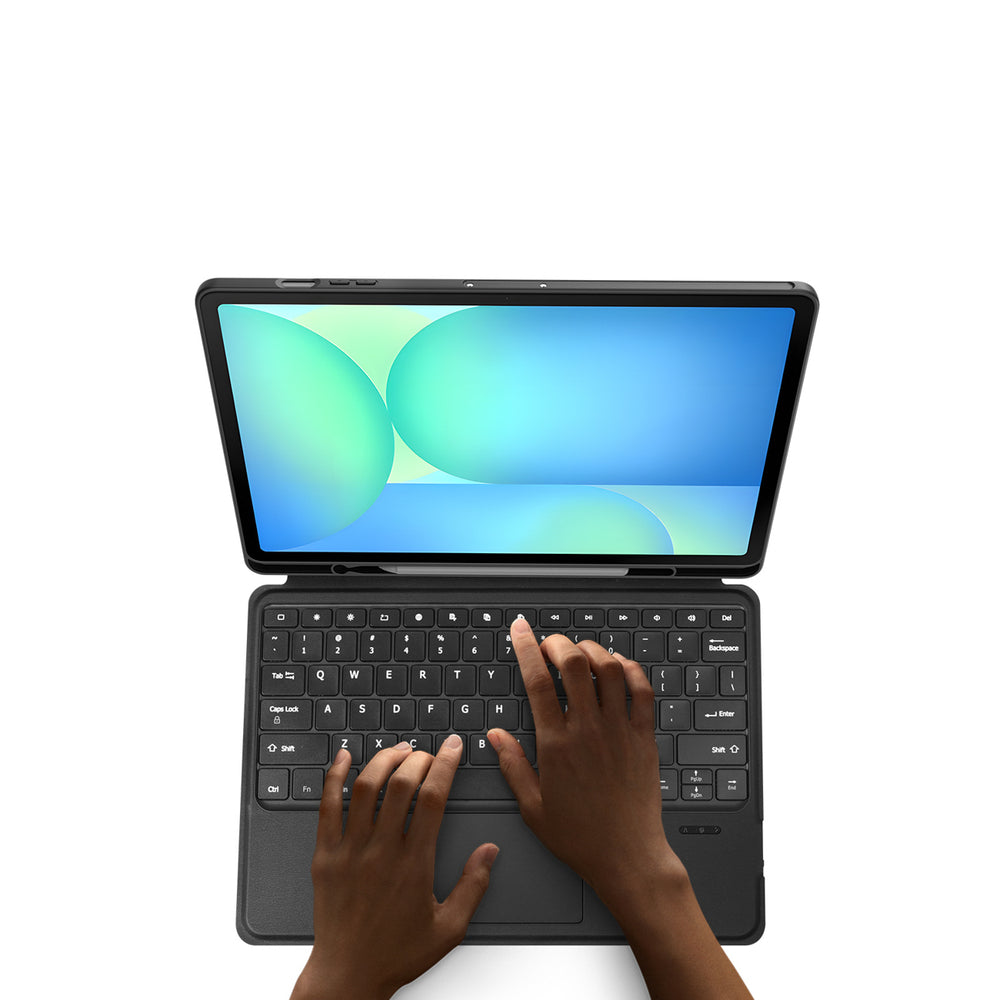 Etui z klawiaturą Dux Ducis (DK series) na Samsung Tab S10 FE+ (Plus) z podświetleniem - czarna_7