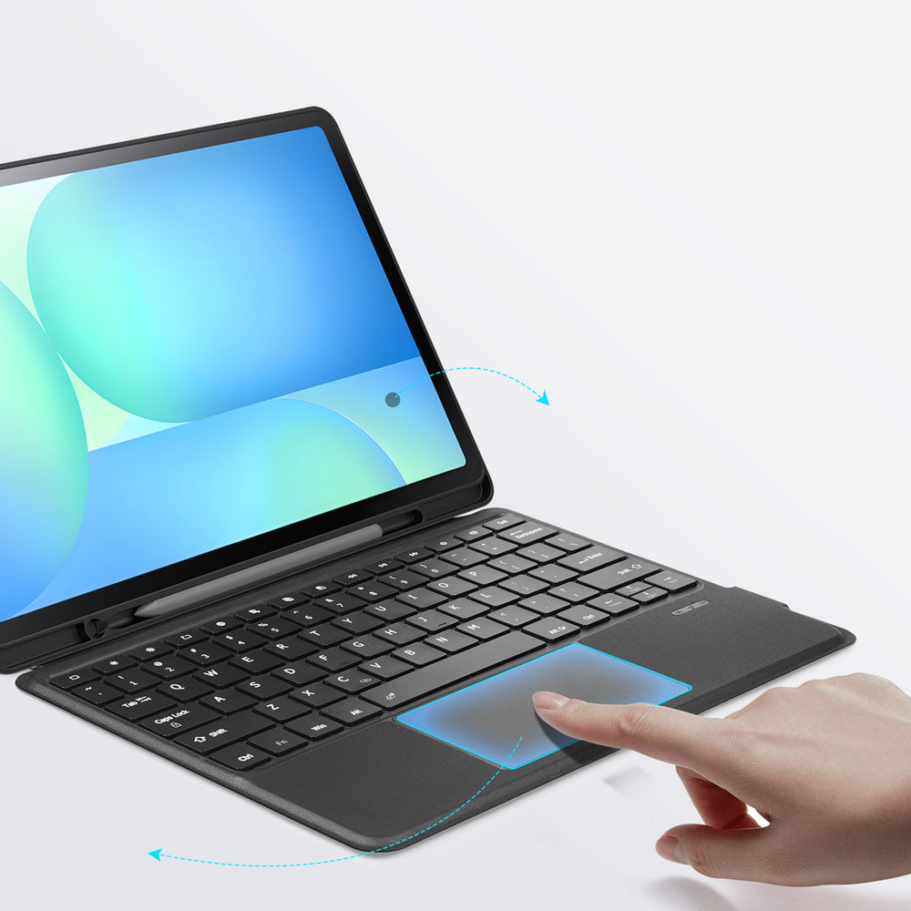 Etui z klawiaturą Dux Ducis (DK series) na Samsung Tab S10 FE+ (Plus) z podświetleniem - czarna_8