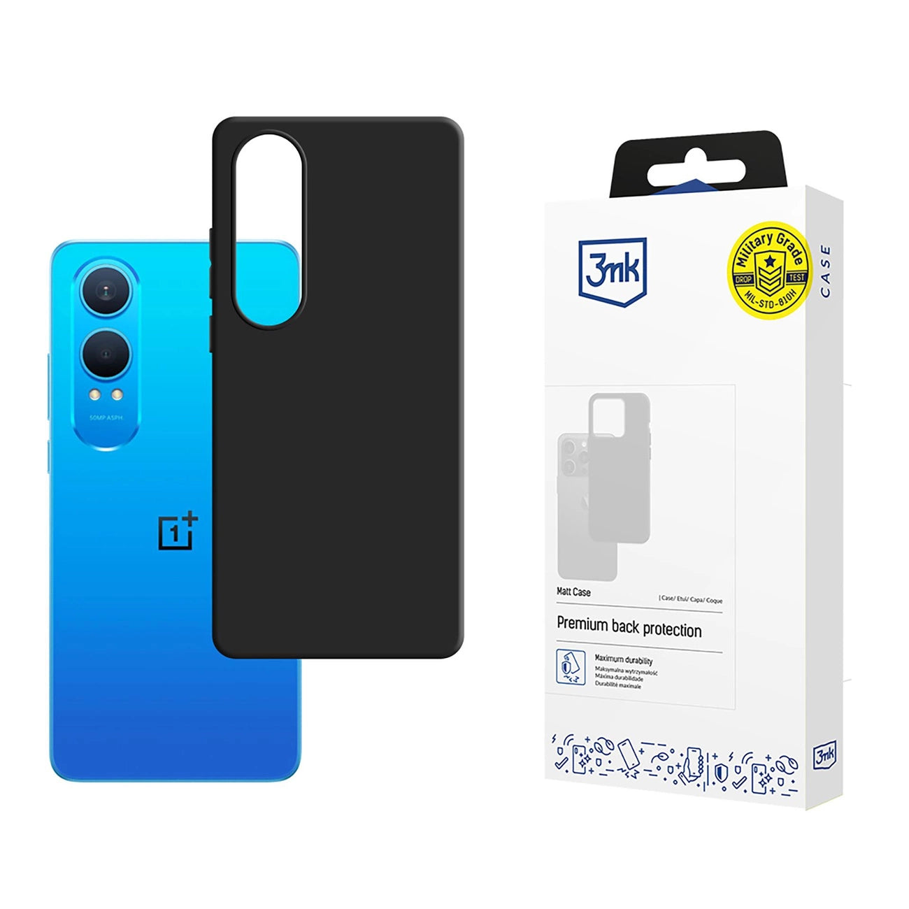 3mk Matt Case for OnePlus Nord CE 4 Lite - Matte Black_0