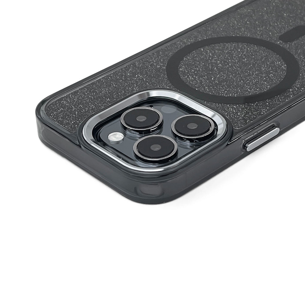 Glitter Case MagSafe Compatible for iPhone 17 Pro - Black_1