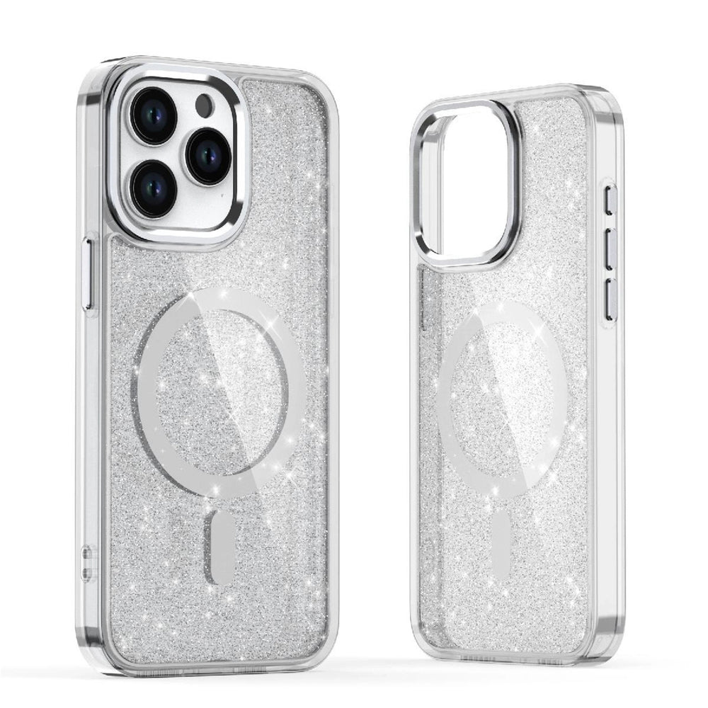 Glitter Case MagSafe Compatible for iPhone 17 Pro - Semi-Transparent_0