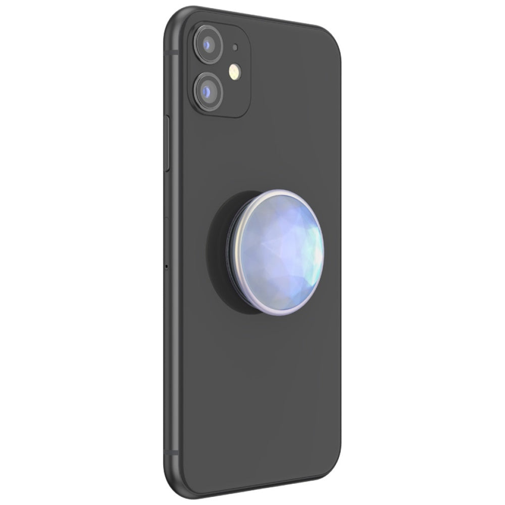 Popsockets Luxe Iridescent Dichroic Phone Holder and Stand - White_3