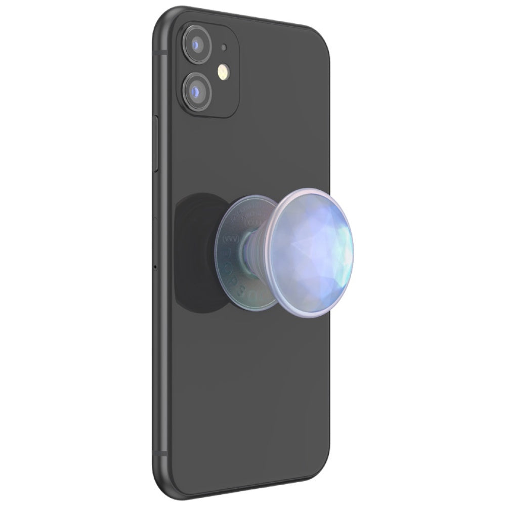 Popsockets Luxe Iridescent Dichroic Phone Holder and Stand - White_4