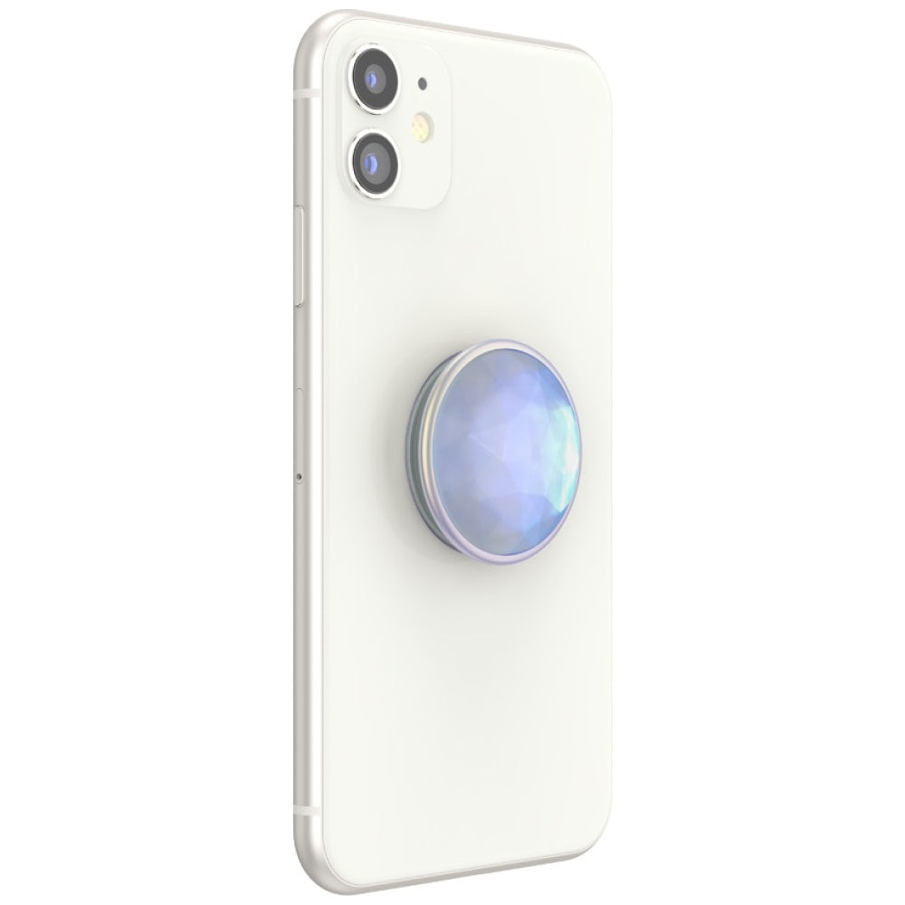 Popsockets Luxe Iridescent Dichroic Phone Holder and Stand - White_5