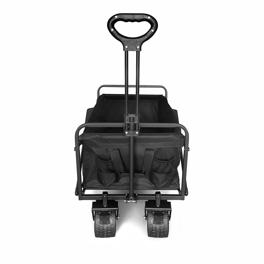 Wozinsky WZP-100 beach, tourist, garden trolley, durable, wide wheels, with safety net up to 100 kg - black_3
