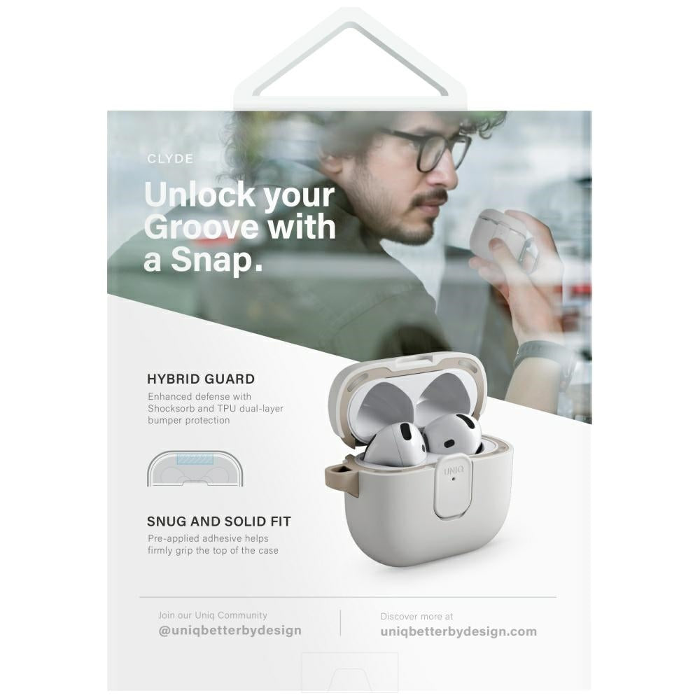 Uniq Clyde Lock Case for AirPods 4 - Orange_5