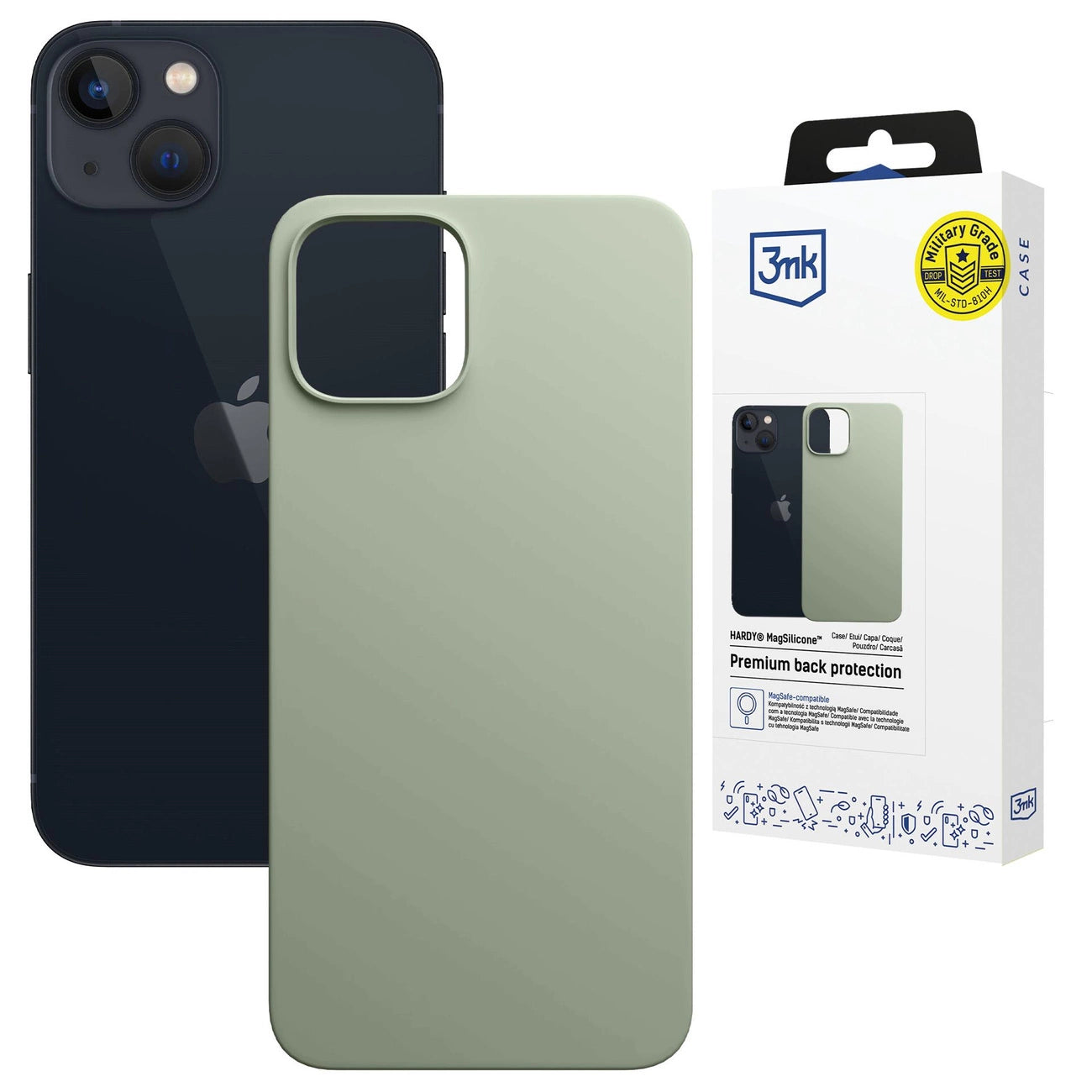 3mk Hardy MagSilicone iPhone 15 Case - Green_0