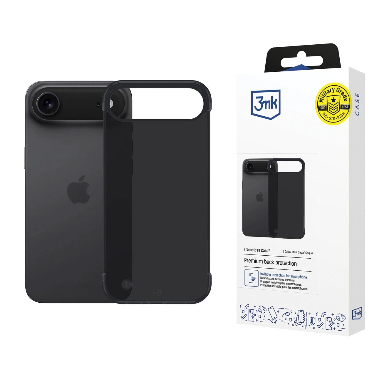 3mk Just20g Matt Case for Apple iPhone 17 Air - Matte Black_0