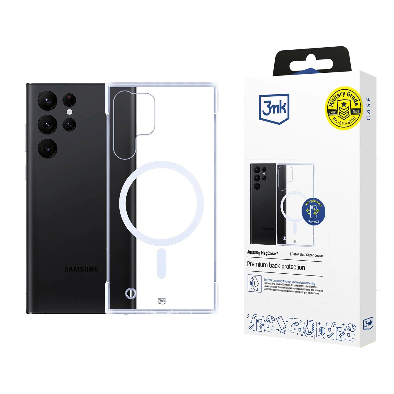 3mk Just20g MagCase for Samsung Galaxy S23 Ultra - Transparent_0