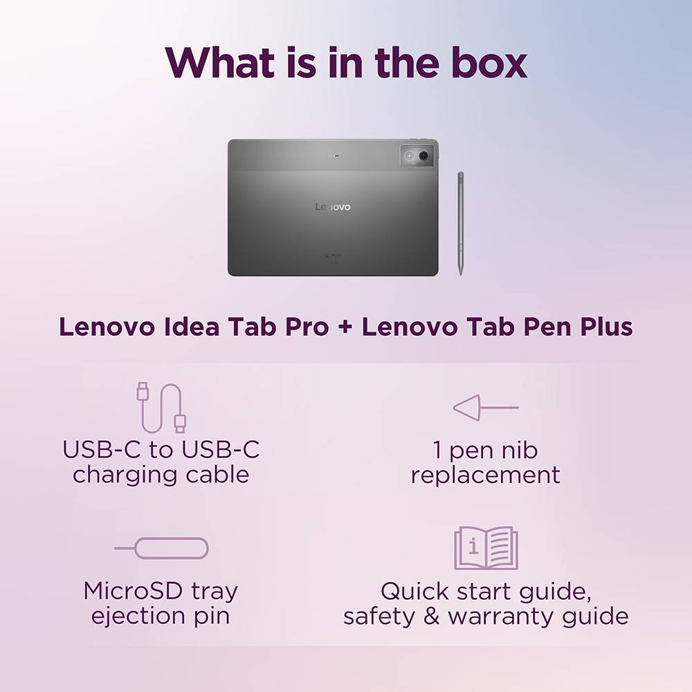 Tablet Lenovo Idea Tab Pro TB373FU 12.7" 8GB/256GB Wi-Fi Luna Grey + Pen Stylus Lenovo Tab Pen Plus