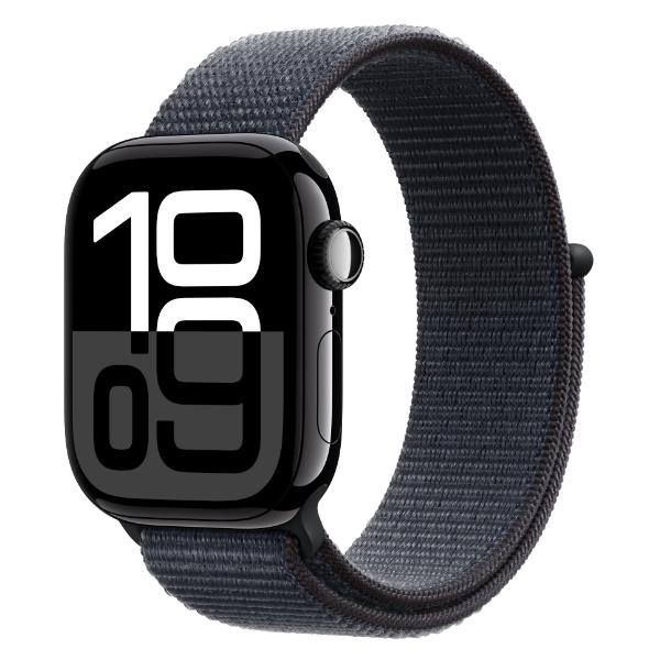 Apple Watch Series 10/ GPS/ 46mm/ Caja de Aluminio Negro Azabache / Correa Loop Deportiva Tinta_1