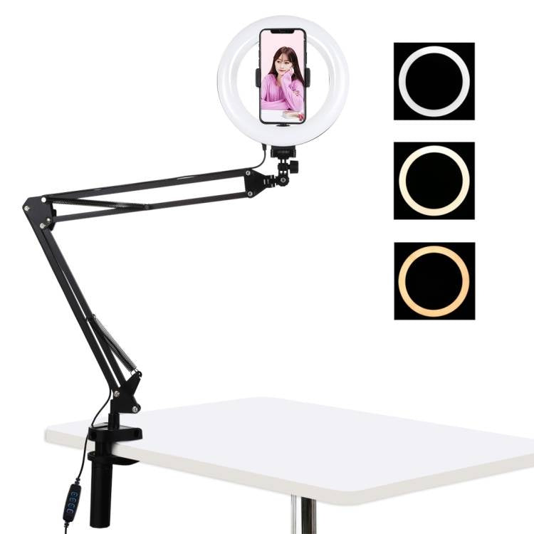 Desktop arm stand Puluz with 20cm LED Vlogging Ring PKT3089B_0