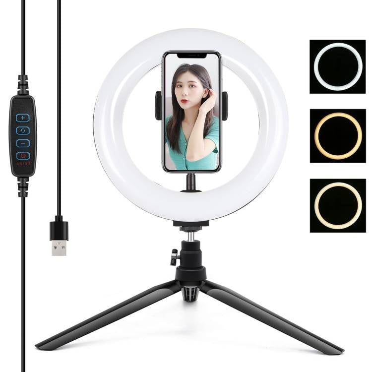 Tripod Mount Puluz with 20cm LED Ring Vlogging PKT3073B_0