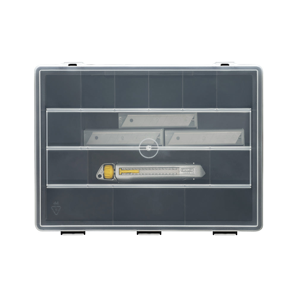 X-ato de metal 18mm + 50 lâminas + organizador - pack interlock®_0
