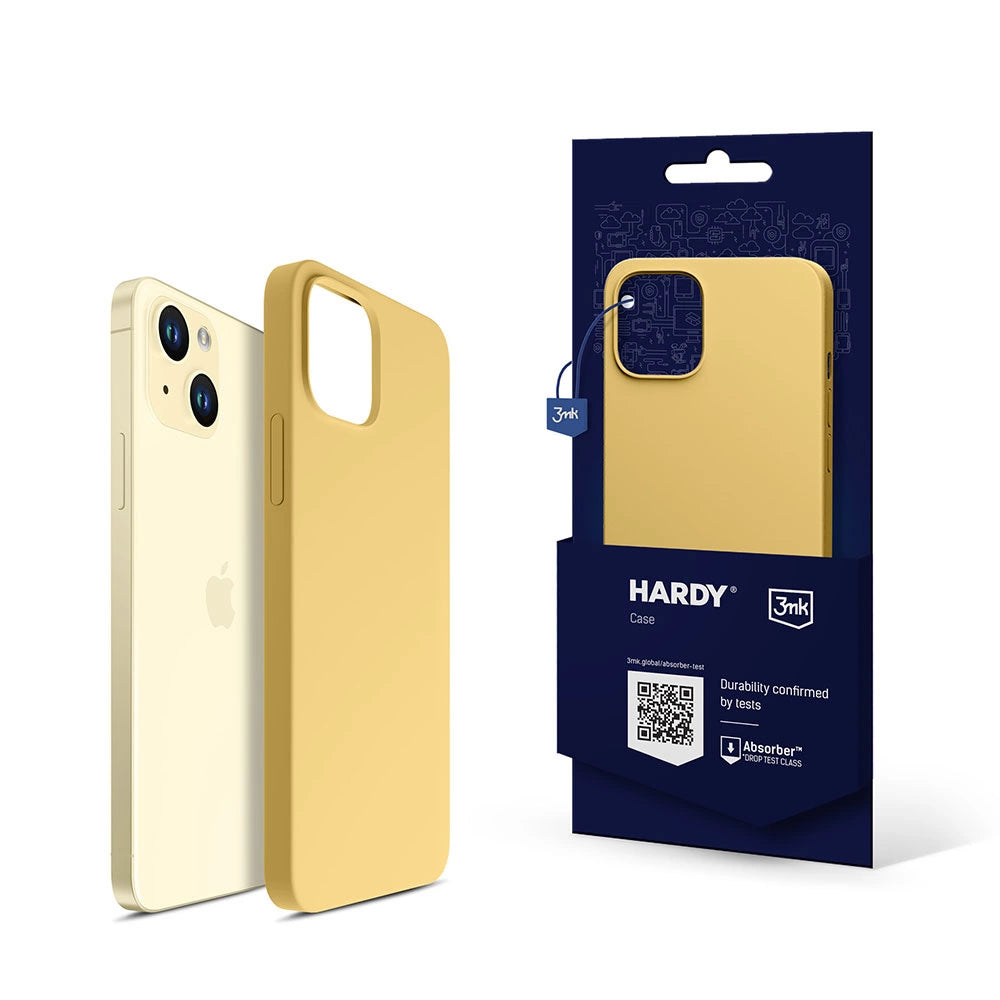 3mk Hardy Silicone MagCase case for iPhone 15 Plus - yellow_0