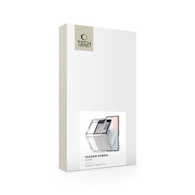 Tech-Protect FlexAir Hybrid Case for Samsung Galaxy Z Flip 6 / 7 FE - Transparent_4