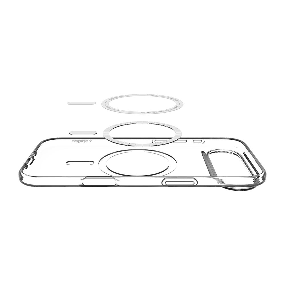 Spigen Liquid Crystal MagSafe Case for iPhone 17 Air - Clear and White_4