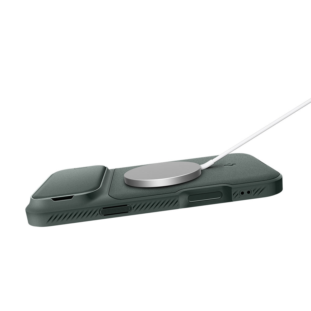 Spigen Optik Armor MagSafe Case for iPhone 17 Pro Max - Green_11