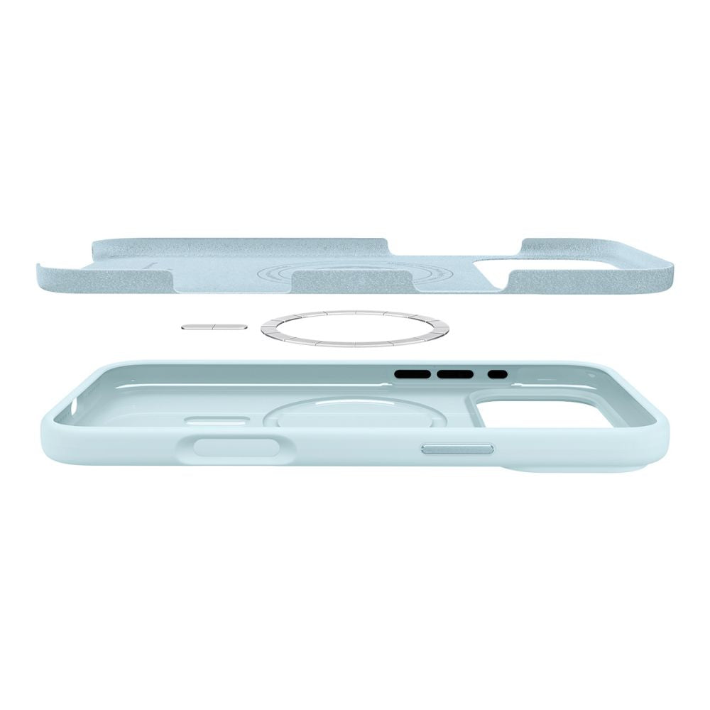 Spigen Silicone Fit MagSafe Case for iPhone 17 Pro Max - Blue_5