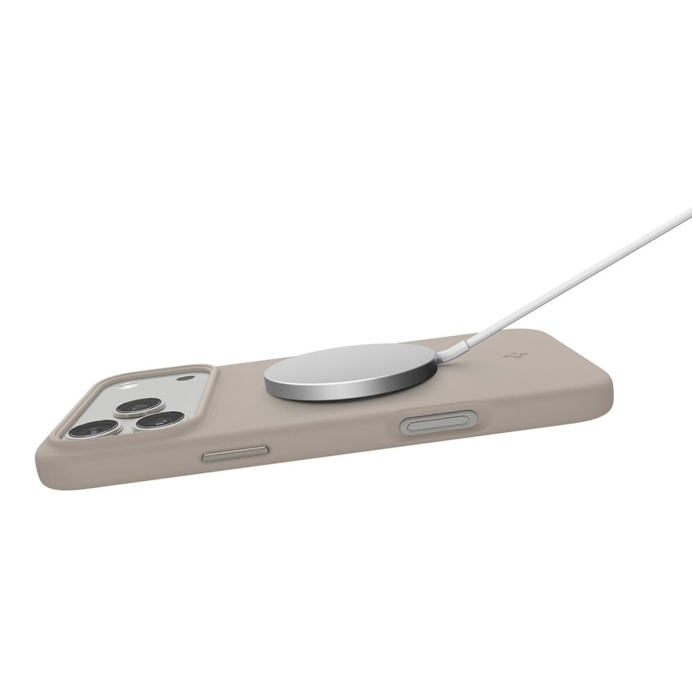 Spigen Silicone Fit MagSafe Case for iPhone 17 Pro Max - Gray_6