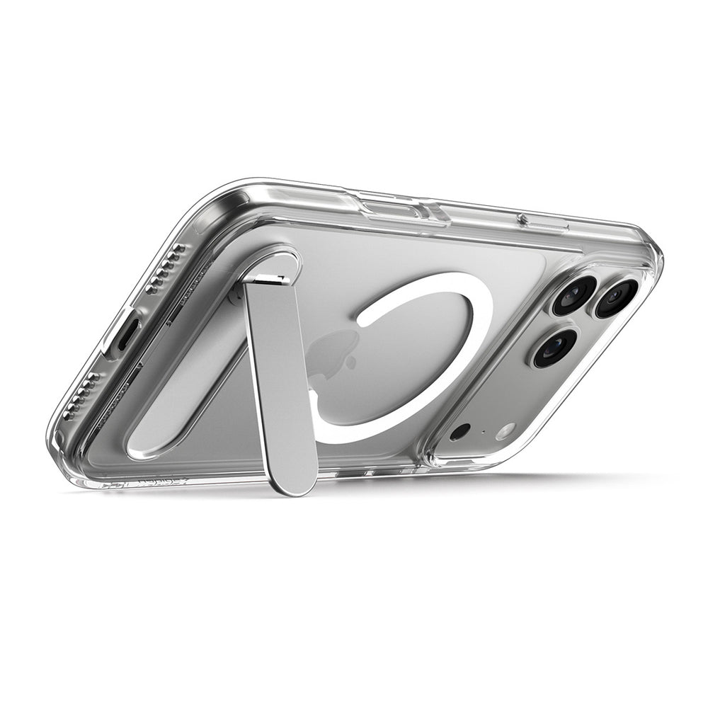Spigen Ultra Hybrid "S" MagSafe Case for iPhone 17 Pro - Clear and White_7