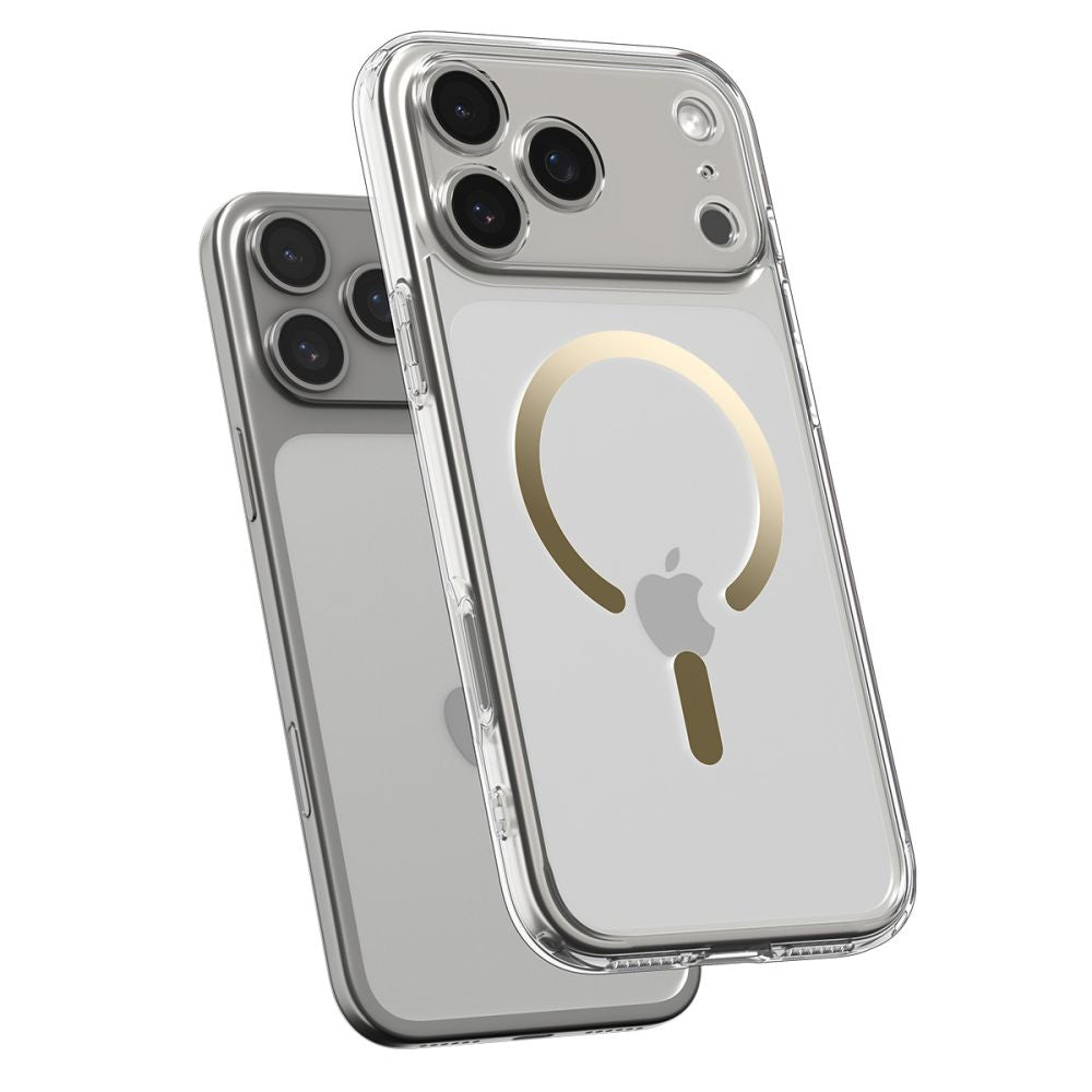 Spigen Ultra Hybrid MagSafe Case for iPhone 17 Pro - Transparent Gold_4