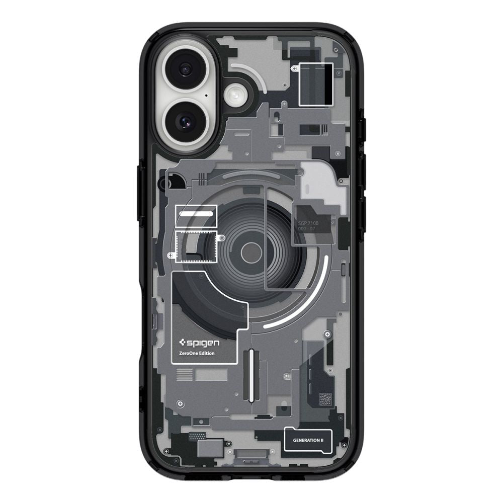 Spigen Ultra Hybrid MagSafe case for iPhone 17 Zero One - black_1
